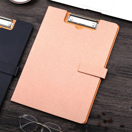 

Office Padfolio A4 Clipboard With Storage Quality PU Leather Foldable Clipboard A4 Paper Tablet Writing Pad LOGO Custom