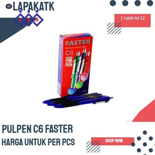 

BALLPOINT / PEN FASTER CETREK C6 (PER PCS) ++ Best Seller