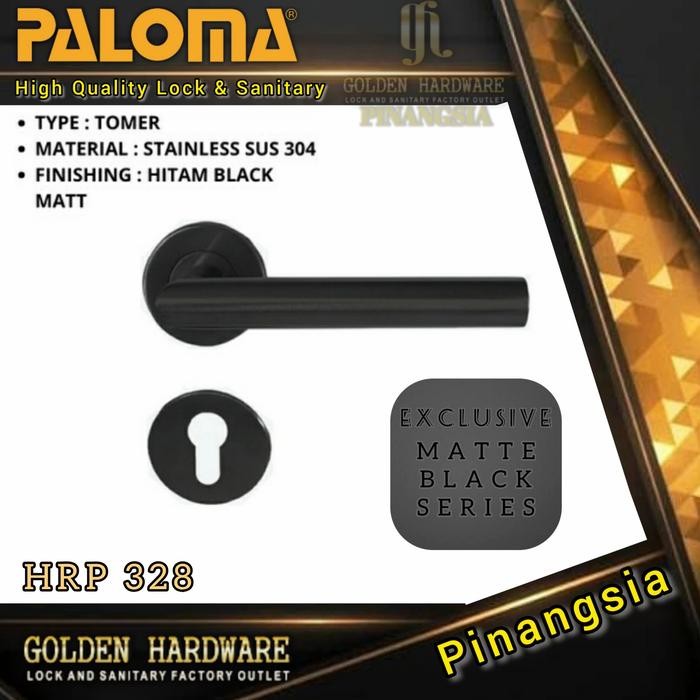 Kunci Pintu Misah Handle Roses Kunci Pintu Rumah Black PALOMA HRP328