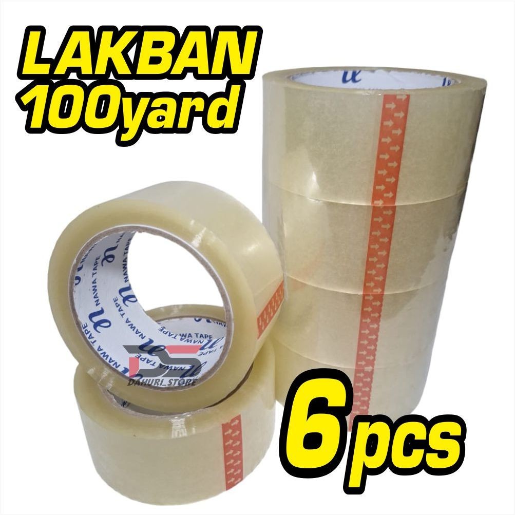 

MURAH GILA!! Harga 1 SLOP ( 6 PCS ) LAKBAN BENING & COKLAT KUAT BERKUALITAS PANJANG 100 YARD