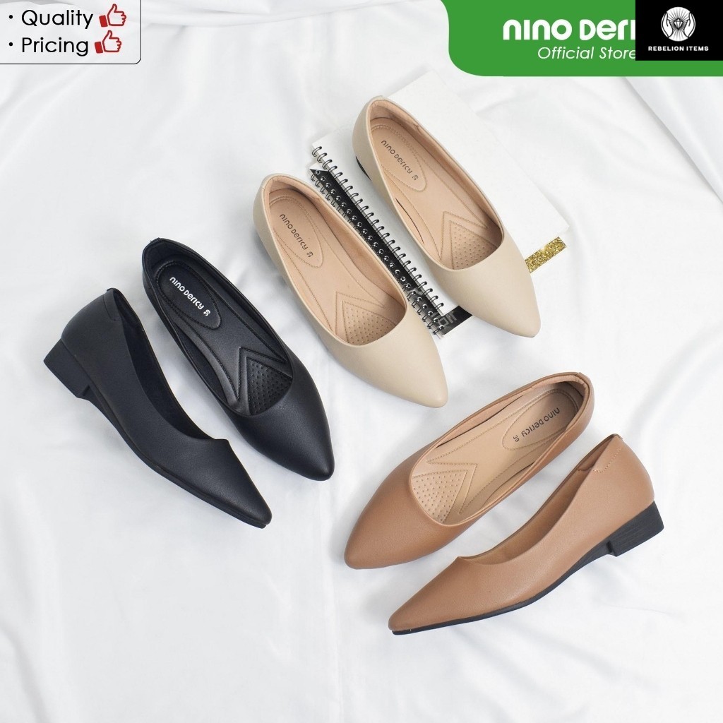 NINO DERICY  Flat shoes wanita / sepatu flat Wanita NRA 300