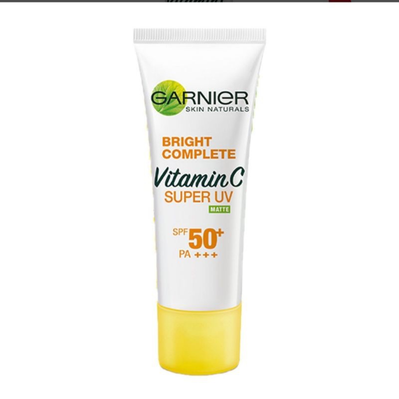 GARNIER bright complete vitamin C super UV sunscreen wajah spf 50+ 15ml
