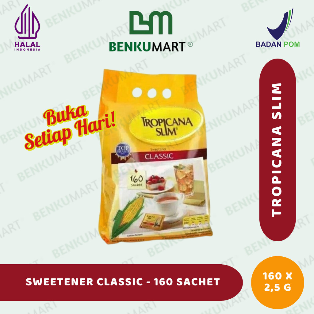 

Tropicana Slim CLASSIC Sweetener 160 sch x 2,5 gr