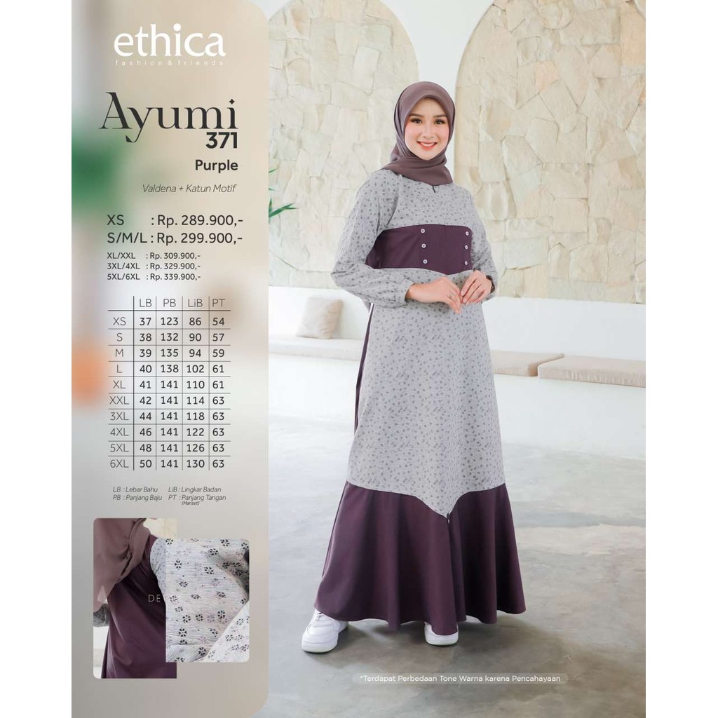 ETHICA GAMIS DEWASA  AYUMI 371 PURPLE