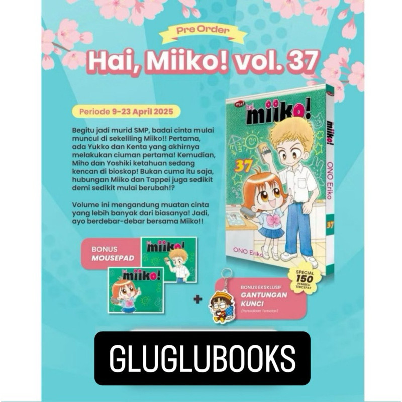 Komik Hai, Miiko 35 , 36 , 37 Original ( Khusus 37 free mousepad)