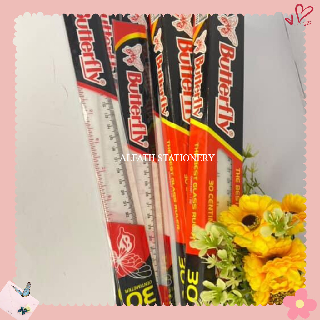 

PENGGARIS BUTTERFLY 30CM 1PACK ISI 12PENGGARIS