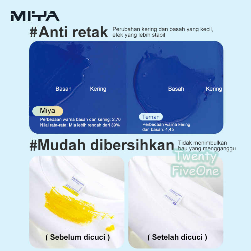 

HJK Miya Gouache Gouache Set Cat 24/36 Warna 30ml Cat Untuk Cat Air Perlengkapan Seni Murid