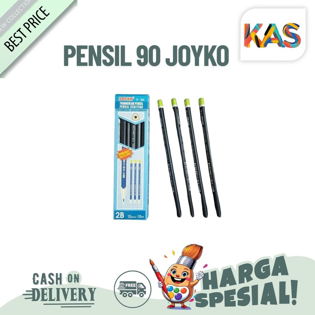 

JOYKO P-90 2B Pensil Tringular For Computer-Pack