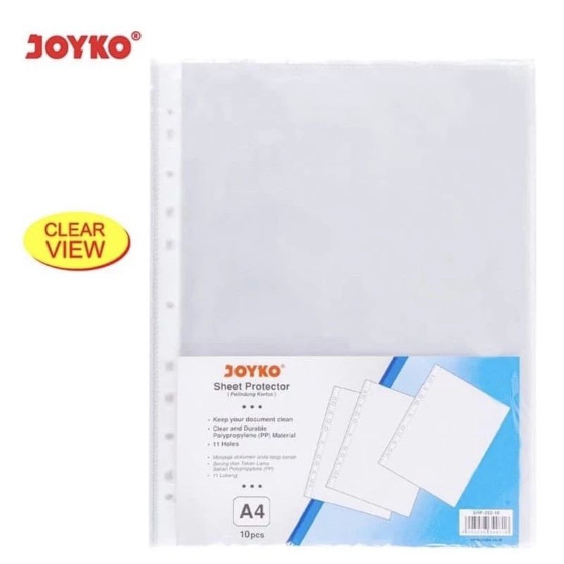 

Pp Pocket/Sheet Protector A4,f4 Joyko ( 1bks/10sheet )