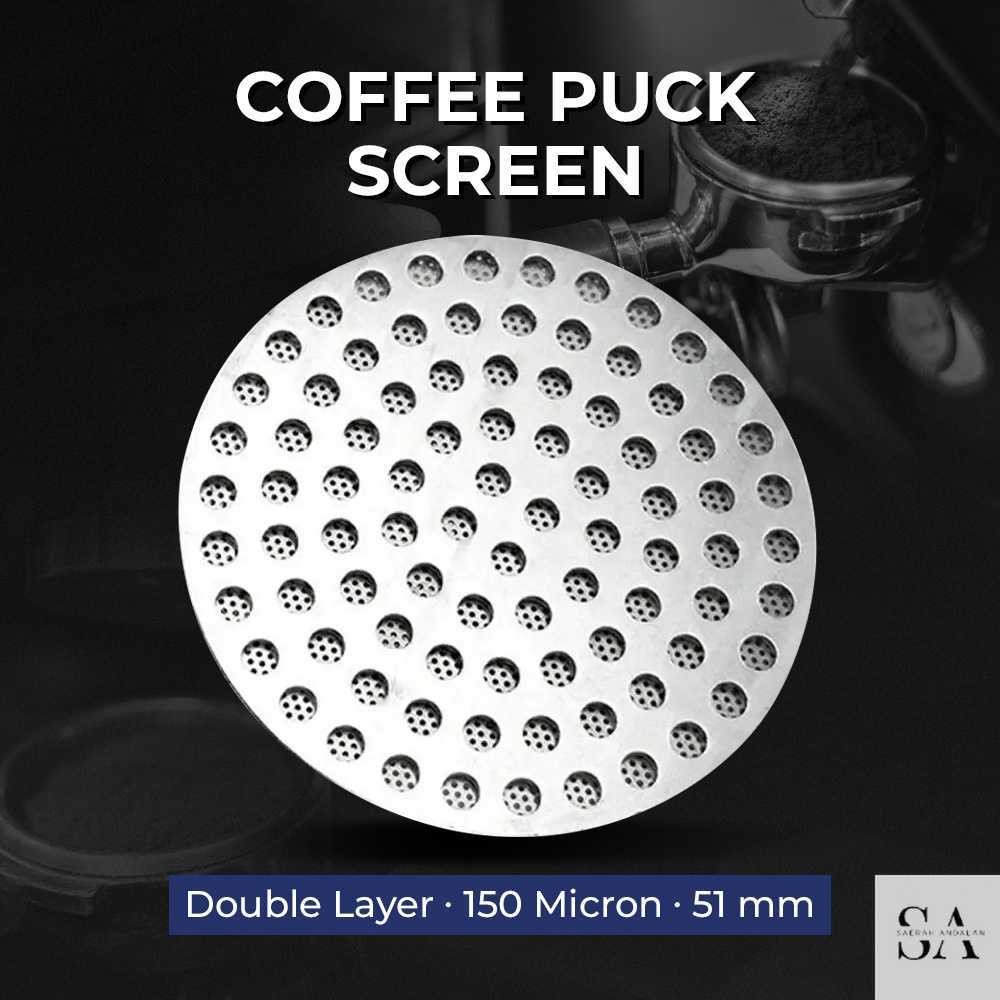 Puck Screen Portafilter Espresso Double Layer 150 Micron