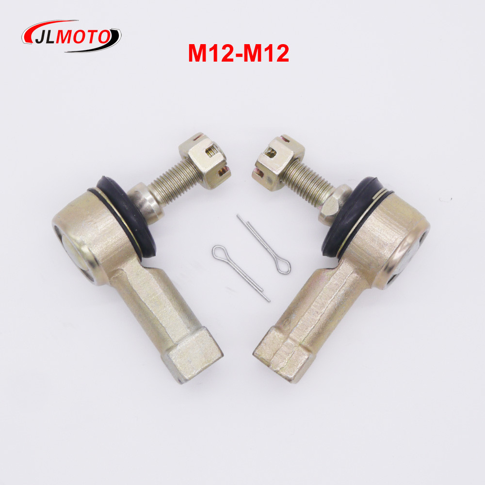 1Pair M12-M12 Tie Rod Ends Kit Fit For DS Golf Cart 102288301 102022601 ATV Honda FourTrax TRX300 Ya