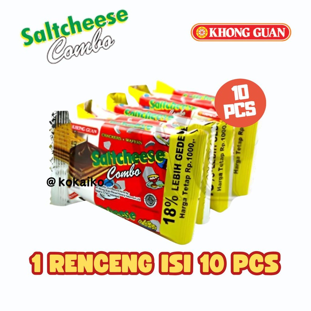 

Saltcheese Combo Biskuit Cokelat Khong Guan 1 Pack isi 10