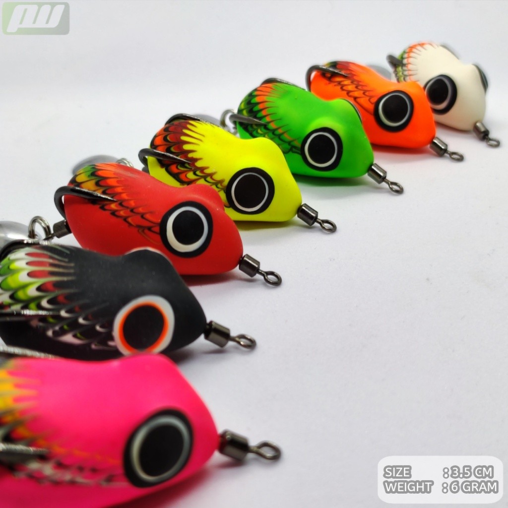 umpan pancing Soft frog 3.5cm Killer Umpan Casting Ikan Gabus casting soft umpan katak