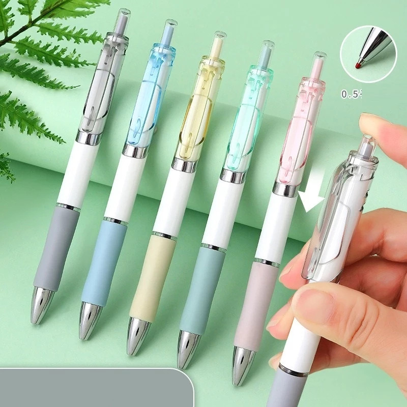 

PN09 Pena Gel Warna Pastel Isi 5 Pulpen Tinta Hitam 0.5mm Smooth untuk Sekolah dan Kantor