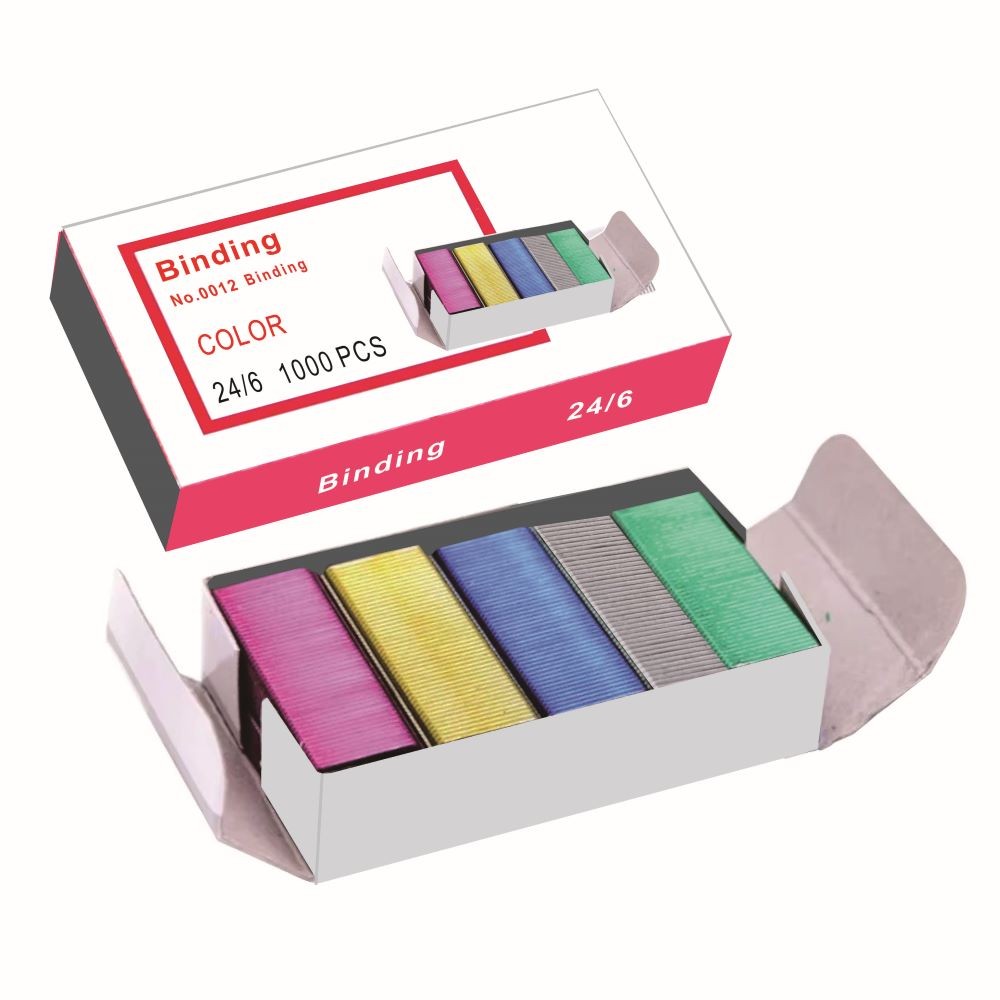 

Color Stapler Binding Tool 24/6 Universal 12# Suitable For Office School Students Stationery Binding Supplies