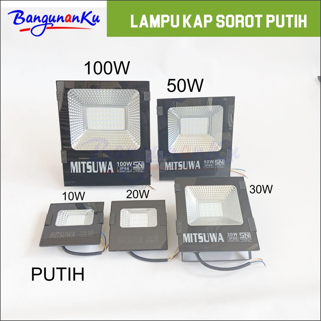 KAP SOROT PUTIH / LAMPU SOROT LED PUTIH /LAMPU KAP SOROT LED TAHAN AIR/SPOTLIGHT LED/KAP SOROT PUTIH