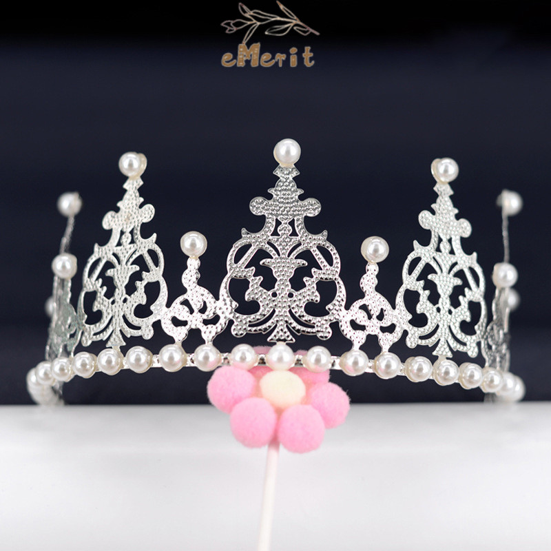 Topper Kue Cake Mahkota Crown Princess Puteri Ulang Tahun Birthday Ultah Pesta