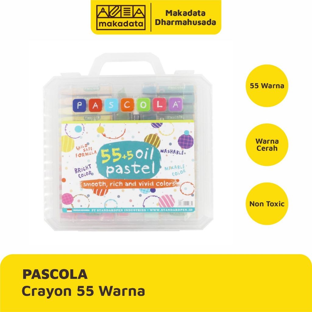 

Crayon | Oil Pastel PASCOLA ISI 55 Warna