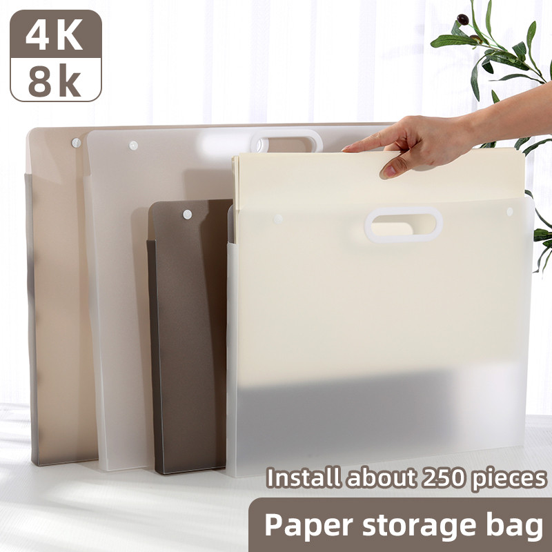 

Waterproof Art Portfolio Bag for 4K/8K Sketch Paper, Hand Carry Document Holder for Artworks & Albums