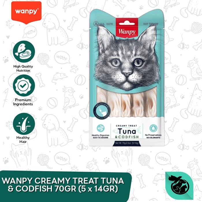 

Cemilan Kucing Bio Creamy Treats 60gr / Cat Snack non meo 60 gr murah - W.TUNA CODFISH