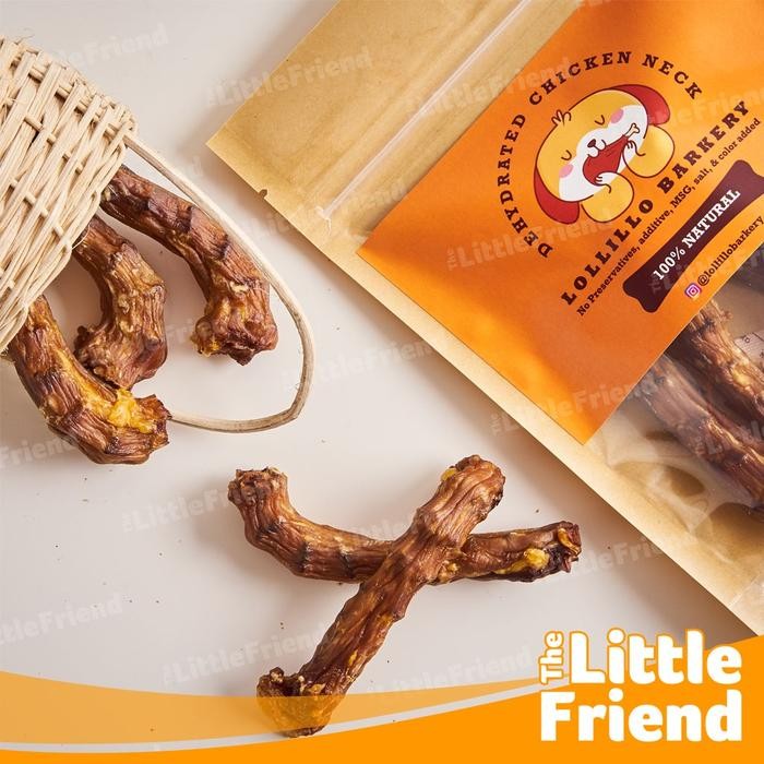 

Treats Cemilan Chew Snack Anjing Chicken Neck Kering Isi 5pcs Lollillo Barkery - Ukuran