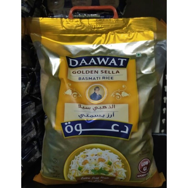 

Beras Basmati Rice Daawat Golden Sella 5 kg Beras India