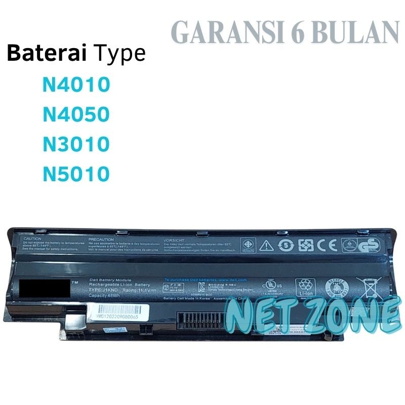 Baterai Batre Laptop For N4050 N4010 4050 4010 Series -NZONE
