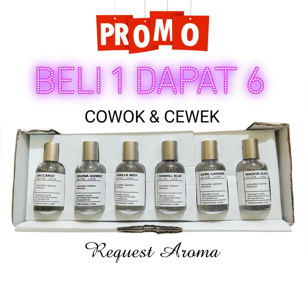 

Beli 1 Dapat 6 Parfum Cewek Dan Cowok