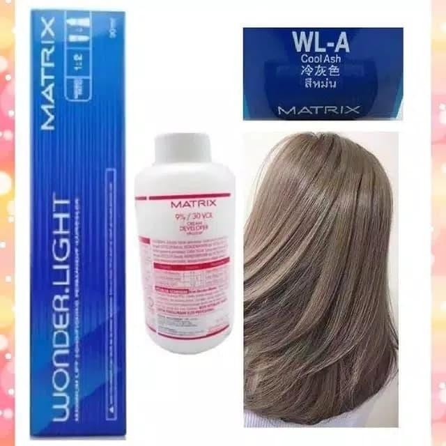 Cat rambut Matrix wonderlight ( WL-A Cool ash) Tanpa oxydant