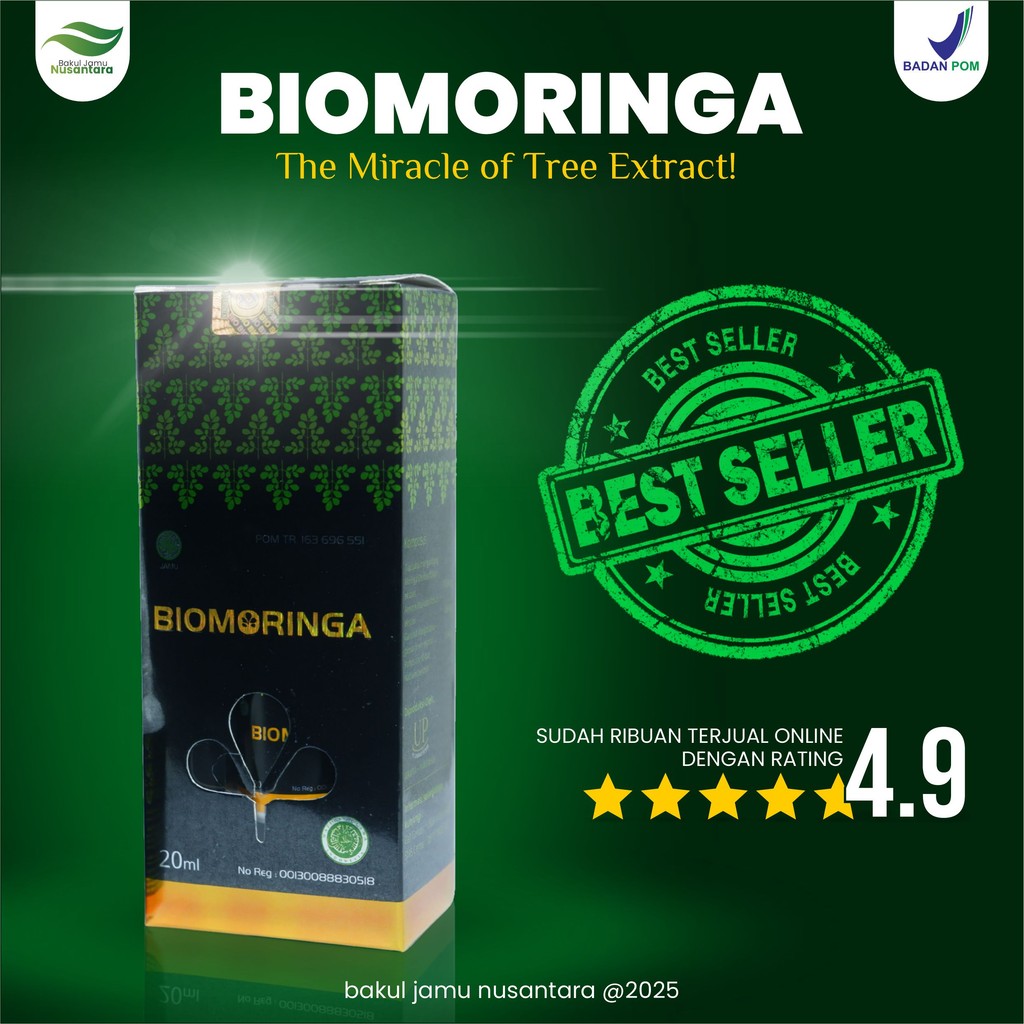 

BIOMORINGA Herbal Tetes – Tingkatkan Imun, Anti Kanker & Diabetes | Original BPOM