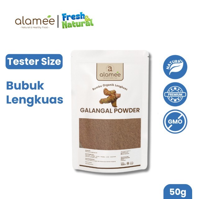 

ALAMEE Lengkuas Bubuk Asli Galangal Powder Murni Tanpa Campuran Bumbu Organik 50g fresh and natural