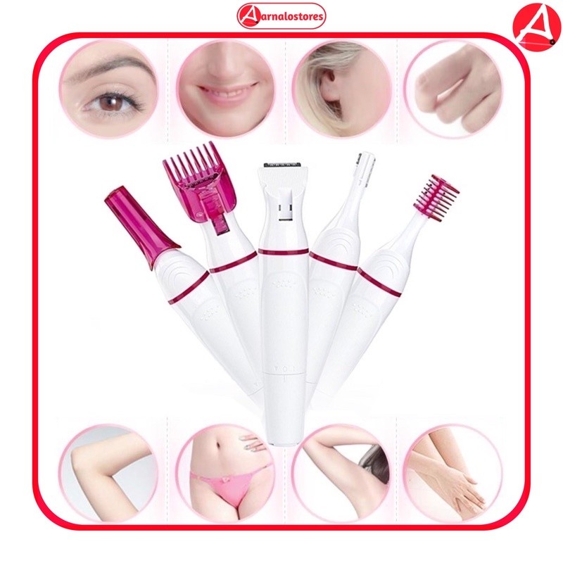 TERLARIS Alat Pencukur Bulu Tubuh Elektrik / Pencukur Bulu Hidung / Pencukur Bulu Ketiak / Pencukur 