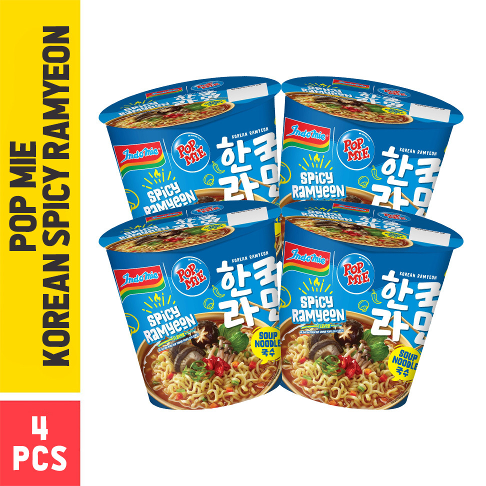 

4 PCS - Popmie Korean Spicy Ramyeon 71 Gr