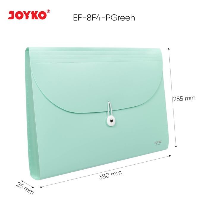 

【YANA-M】PROMO!!! Expanding File Map Harmonika Joyko EF-8F4 Pastel Color 7 Pocket - Green
