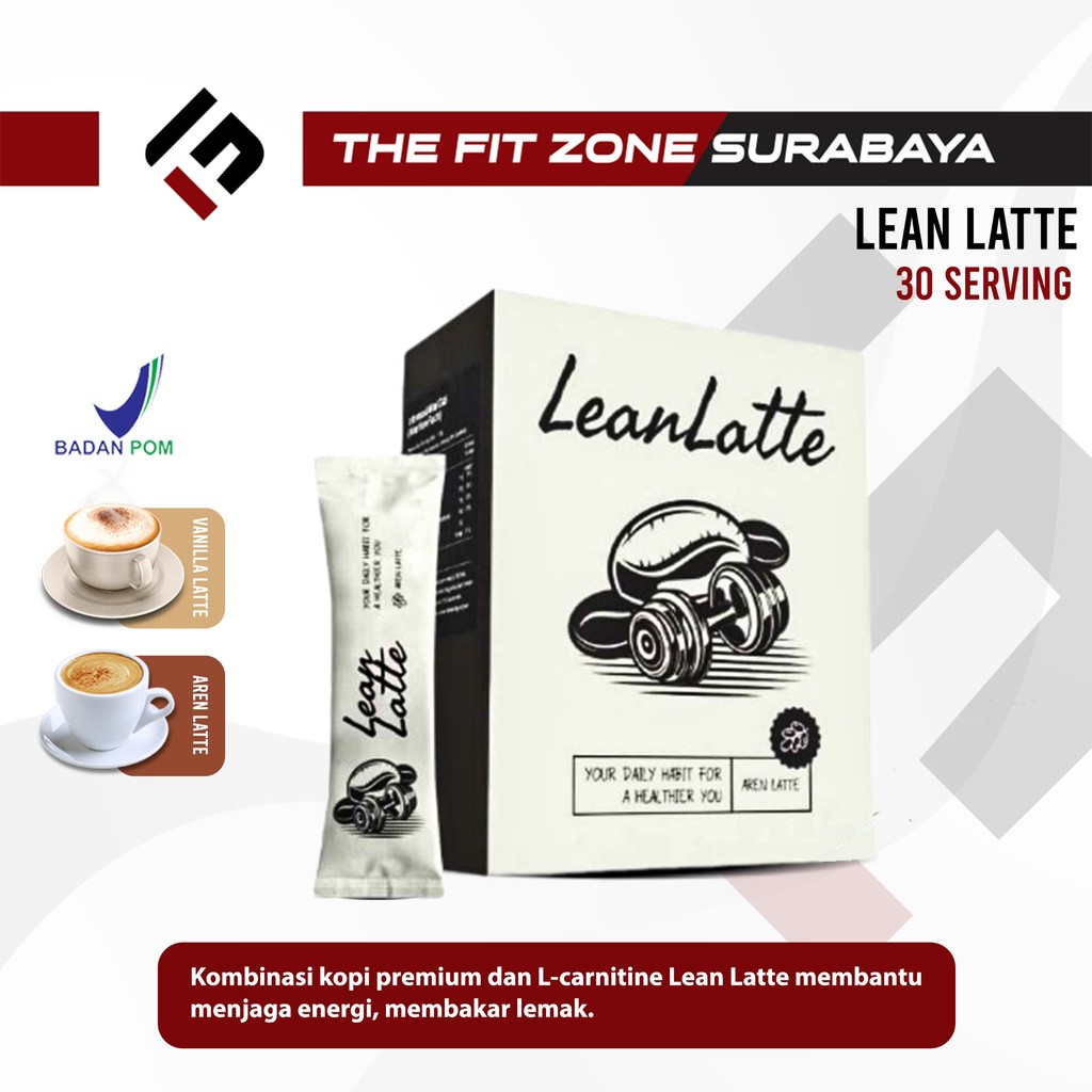 

Lean Latte Kopi Fat Burner + L-Carnitine 1 Box 10 Sachet Coffe Diet