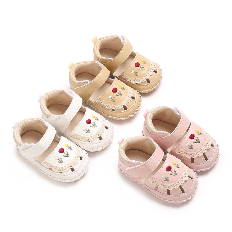 Baby Shoes Summer Baby Sandals Soft Soled Baby Walking Shoes Breathable Baby Girl Princess Shoes