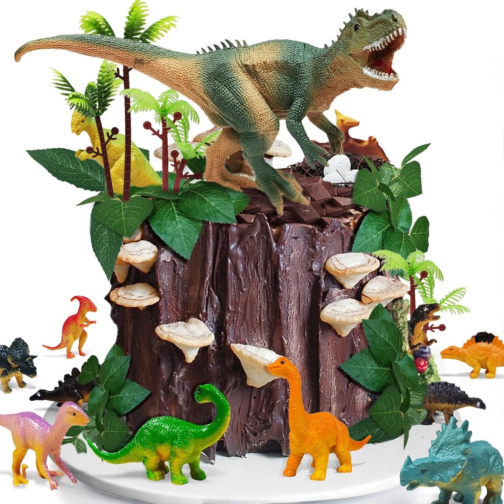 Little Dino Birthday Cake Decoration Dinosaur Cake Decoration Birthday Party Supplies Cute Dinosaur 