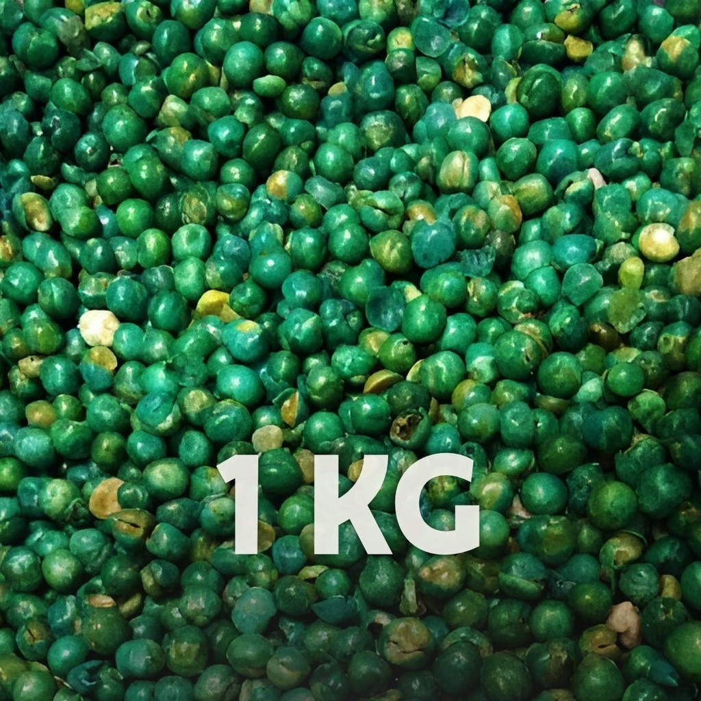 

[ 1KG/500GR/250GR ] Kacang Polong Hijau Ori / Kacang Kapri Cap Jaipong / Kacang Polong Ijo Asin Toples Wijen