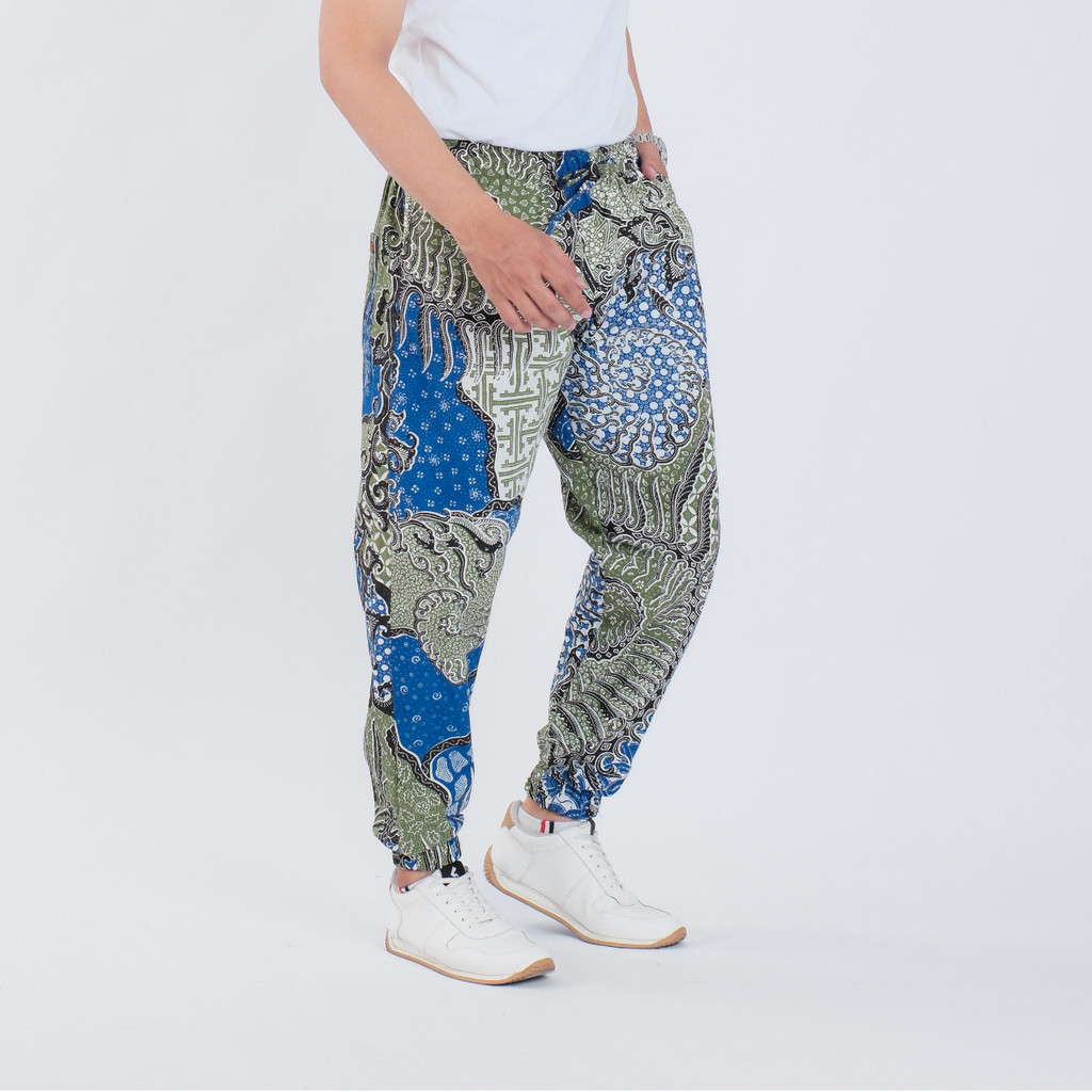 Celana Jogger Batik Pria Panjang Joger Pants Katun Premium Surya Teja CJ-50