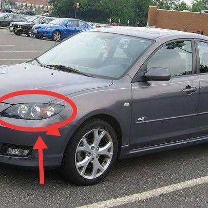 headlamp mazda 3 2007 eks rh br0d TIOP