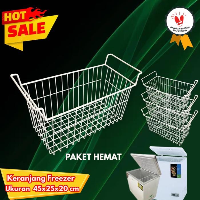 

Paket hemat Keranjang freezer ukuran 45x20x25 cm / keranjang es box - 45 cm, 1 pcs [SALE]