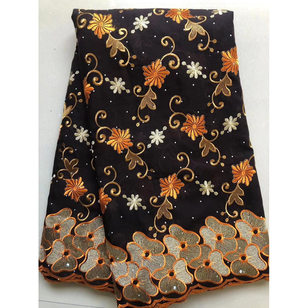 

Wholesale Cotton African Lace Fabric 2023 High Quality Swiss Voile Lace Fabric Nigerian Dry Lace Fabrics With Stones Wedding Sew