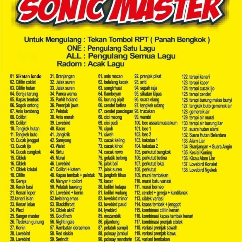 Masteran Burung MP3 Sonic Murai Frekuensi JernihCO