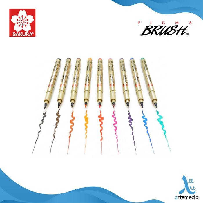 

Promo Brush Pen Sakura Pigma Brush Pigment Ink Pena Kuas Warna - SEPIA