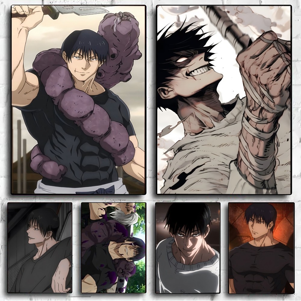 

Jujutsu Kaisen Fushiguro Toji Poster No Framed Kraft Club Bar Paper Vintage Poster Wall Art Painting Bedroom Study Stickers