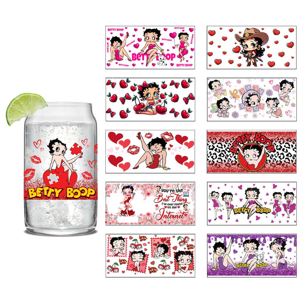 

American girl Series Easy peel waterproof DIY Decals 3D transfers uvdtf crystal stickers 16oz uv dtf tumbler cup wraps sticker