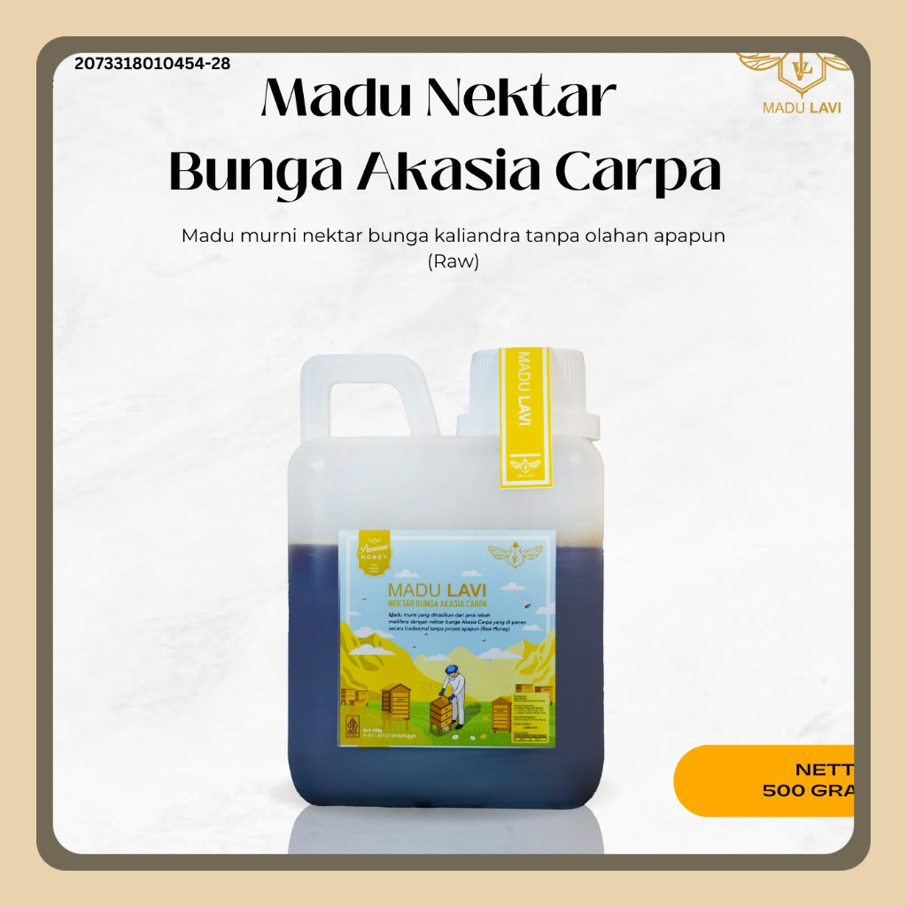 

Madu Murni Akasia 500gr Grade A - Madu Lavi