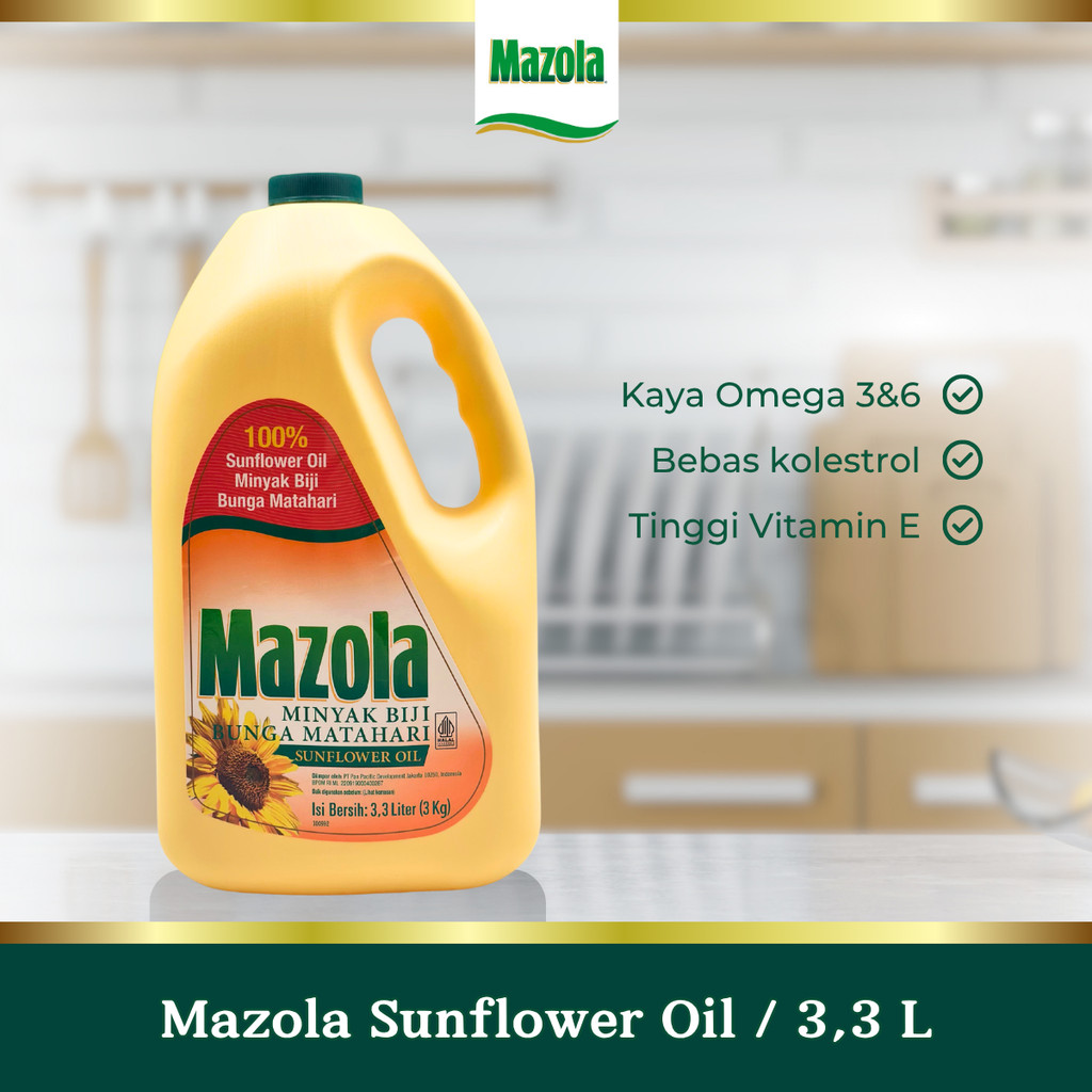 

Mazola Sunflower Oil Minyak Biji Bunga Matahari 3.3 Liter