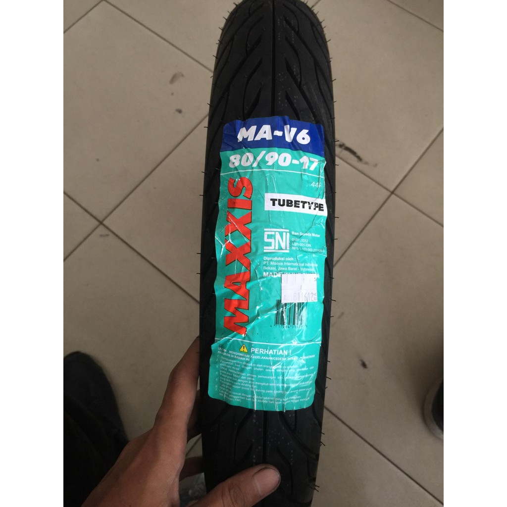 BAN LUAR MAXXIS RING 17 MA-V6 80/90-17 TUBETYPE BANJARNEGARA