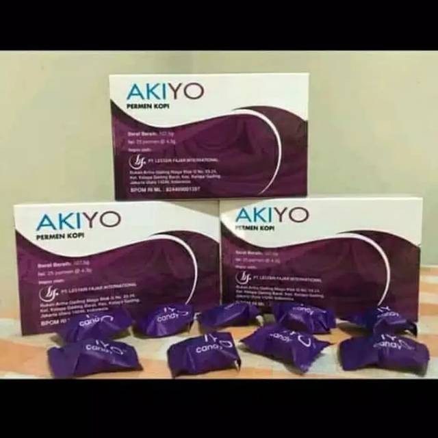 

[PALING LAKU]Asli Permen coffe gingseng Akio akiyo Asli mantap